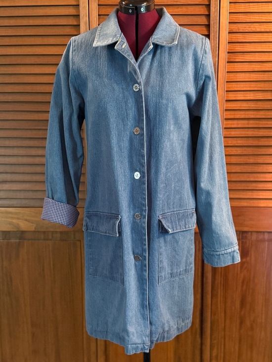 Denim & Co. Jackets & Blazers - Denim & Co. Heavy Denim Jacket Vintage Med. Wash Pockets Lined 100% Cotton M